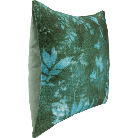 Spartina Linen Blend Throw Pillow by Villa by Classic Home in green. Made from 60% linen, 40% cotton, 100% cotton velvet back in a unique style.