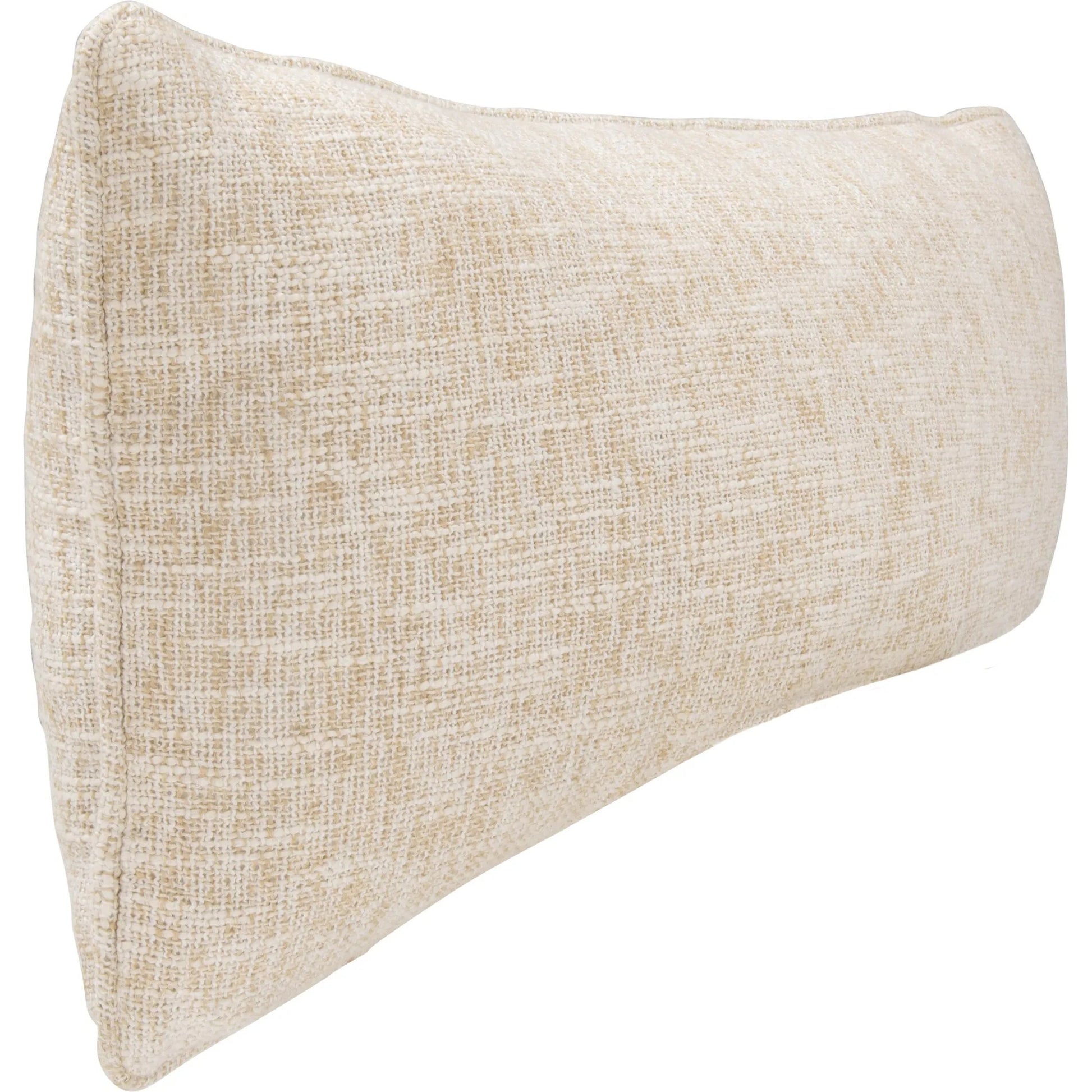 Fallow Cotton Blend Throw Pillow by Villa by Classic Home in beige. Made from 70% cotton, 30% polyester, same fabric front in a unique style.