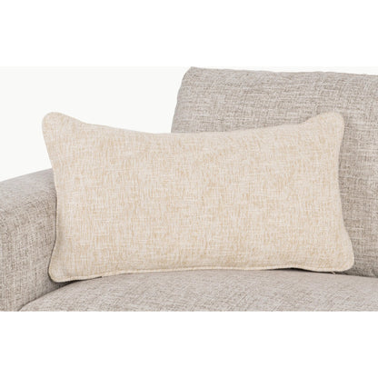 Fallow Cotton Blend Throw Pillow by Villa by Classic Home in beige. Made from 70% cotton, 30% polyester, same fabric front in a unique style.