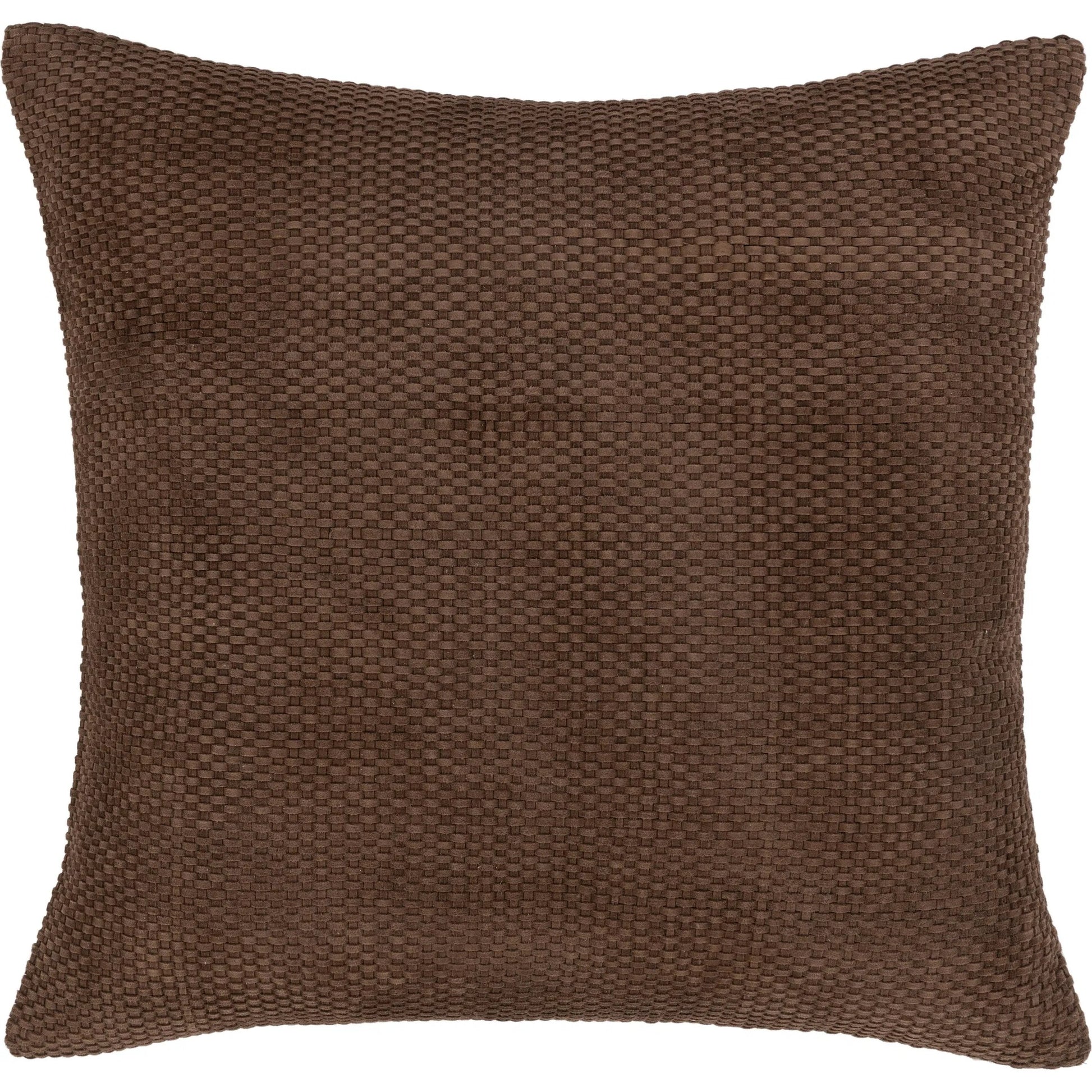 Bassinet Suede Leather Throw Pillow by Villa by Classic Home. Made from 100% genuine suede leather, cotton, linen blend back in a unique style.