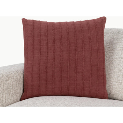 Hendri Cotton Blend Throw Pillow by Villa by Classic Home in red. Made from 50% cotton, 50% viscose in a unique style.