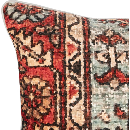 Westbury Fabric Blend Throw Pillow by Villa by Classic Home in multicolor. Made from 64% viscose, 20% cotton, 16% polyester, 50% cotton, 50% linen back in a unique style.