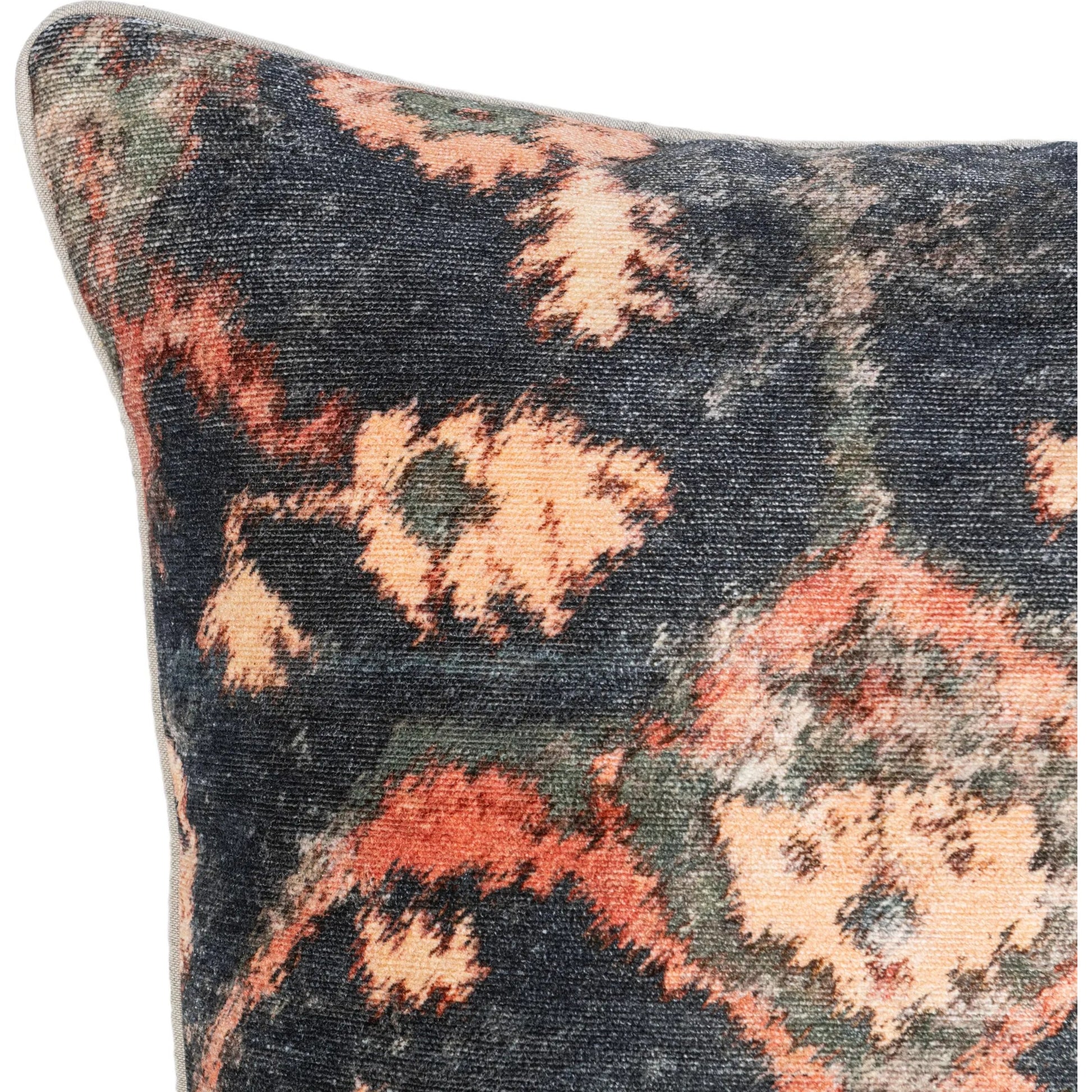 Fairmont Fabric Blend Throw Pillow by Villa by Classic Home in multicolor. Made from 64% viscose, 20% cotton, 16% polyester, 50% cotton, 50% linen back in a unique style.