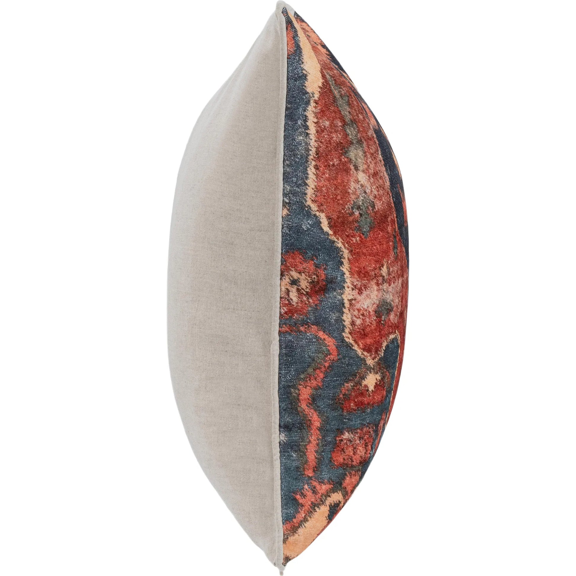 Fairmont Fabric Blend Throw Pillow by Villa by Classic Home in multicolor. Made from 64% viscose, 20% cotton, 16% polyester, 50% cotton, 50% linen back in a unique style.