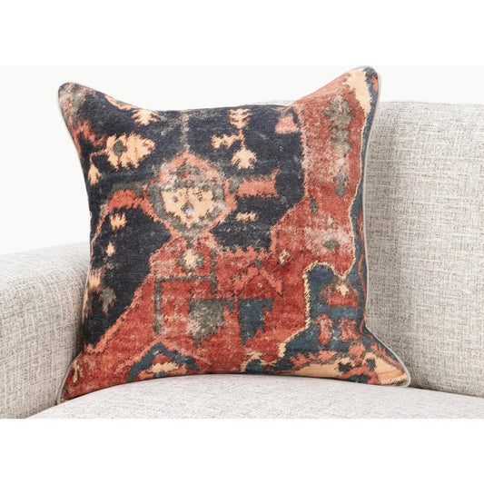Fairmont Fabric Blend Throw Pillow by Villa by Classic Home in multicolor. Made from 64% viscose, 20% cotton, 16% polyester, 50% cotton, 50% linen back in a unique style.