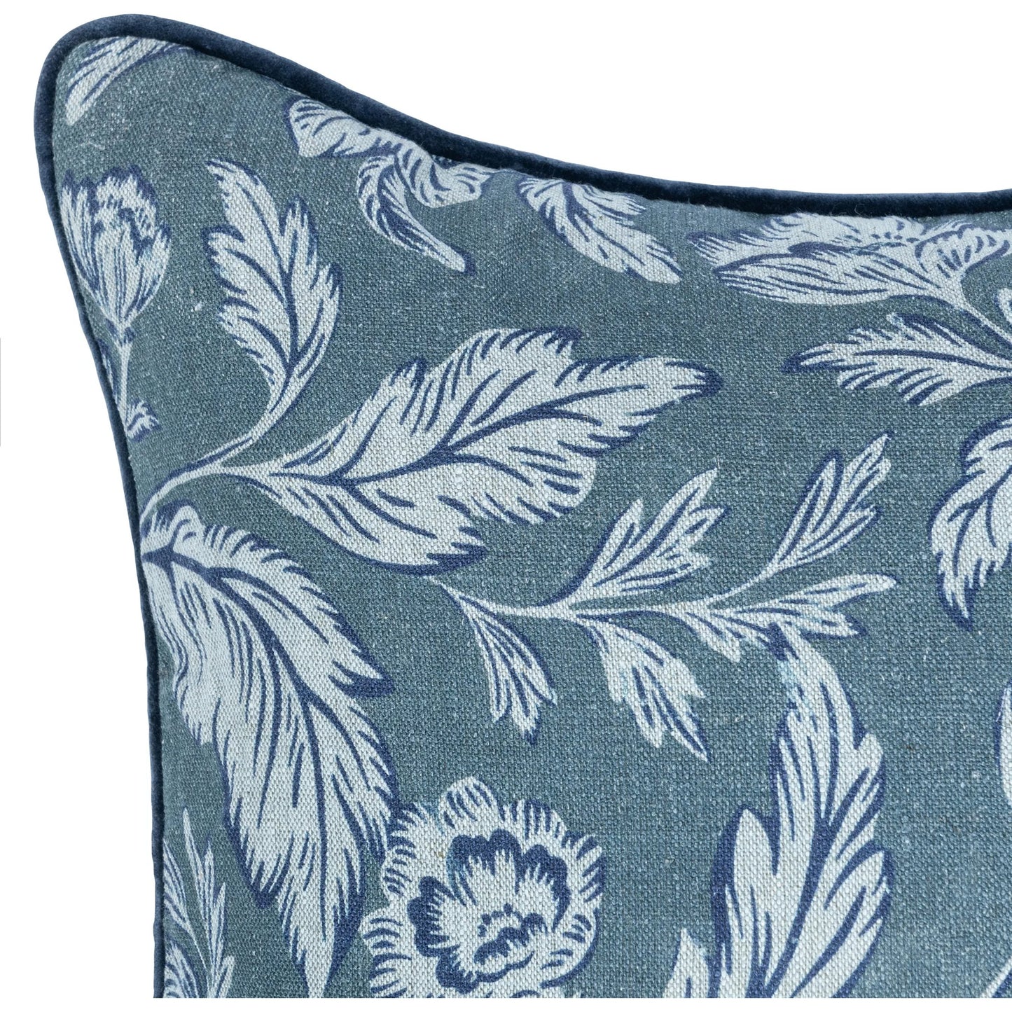 008 SI-2533391 | Closeup | Davenport Linen Fabric Throw Pillow by Villa by Classic Home. Made from 100% linen, cotton, linen blend back in a unique style.