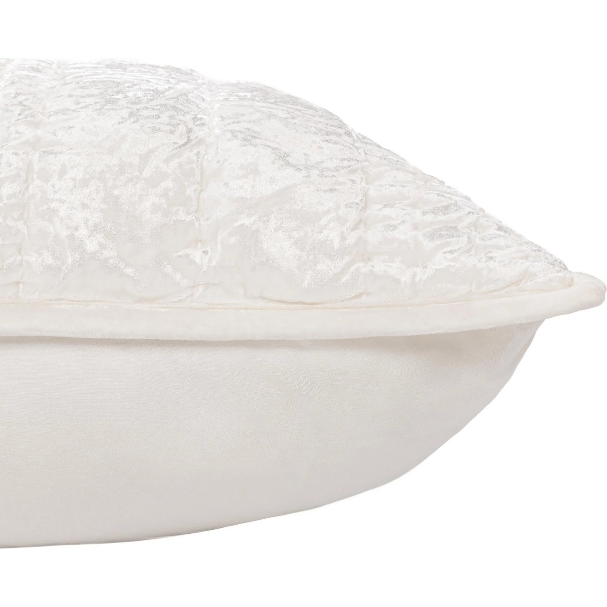 Seville Velvet Fabric Sham by Villa by Classic Home in ivory. Made from 70% nylon, 30% viscose in a unique style.