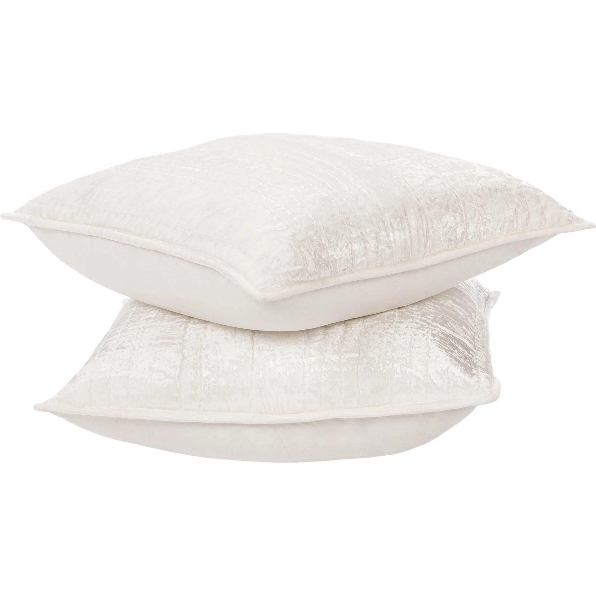 Seville Velvet Fabric Sham by Villa by Classic Home in ivory. Made from 70% nylon, 30% viscose in a unique style.