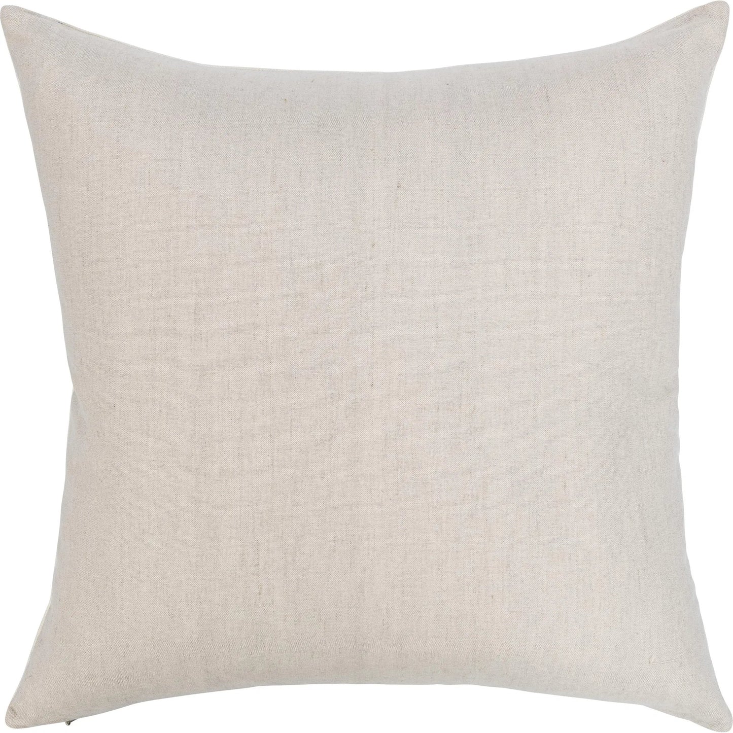 002 SI-2533457 | Additional Silo | Maybrook Linen Blend Throw Pillow by Villa by Classic Home in ivory. Made from 100% linen, 100% cotton back in a unique style.