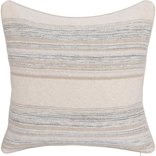 Rockport Cotton Fabric Throw Pillow by Villa by Classic Home in ivory. Made from 100% cotton in a unique style.