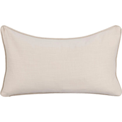 Rockport Cotton Fabric Throw Pillow by Villa by Classic Home in ivory. Made from 100% cotton in a unique style.