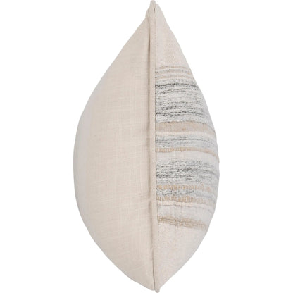 Rockport Cotton Fabric Throw Pillow by Villa by Classic Home in ivory. Made from 100% cotton in a unique style.