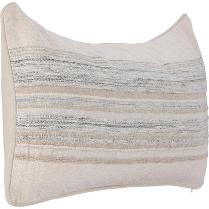 Rockport Cotton Fabric Throw Pillow by Villa by Classic Home in ivory. Made from 100% cotton in a unique style.