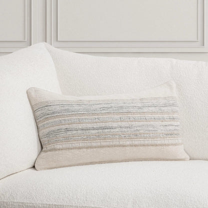 Rockport Cotton Fabric Throw Pillow by Villa by Classic Home in ivory. Made from 100% cotton in a unique style.
