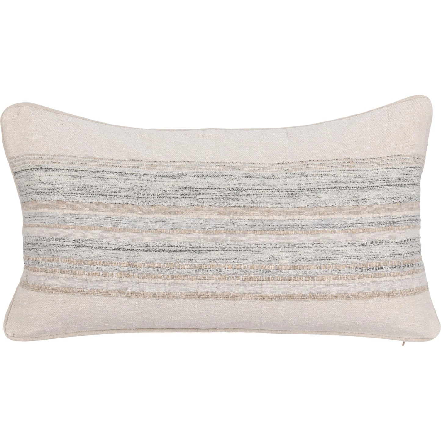 001 SI-2533458 | Primary Silo | Rockport Cotton Fabric Throw Pillow by Villa by Classic Home in ivory. Made from 100% cotton in a unique style.