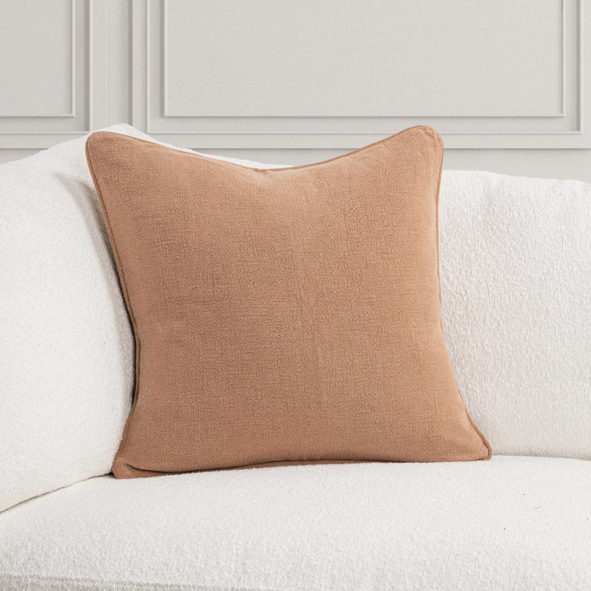 Bedford Linen Fabric Throw Pillow by Villa by Classic Home. Made from 100% linen in a unique style.
