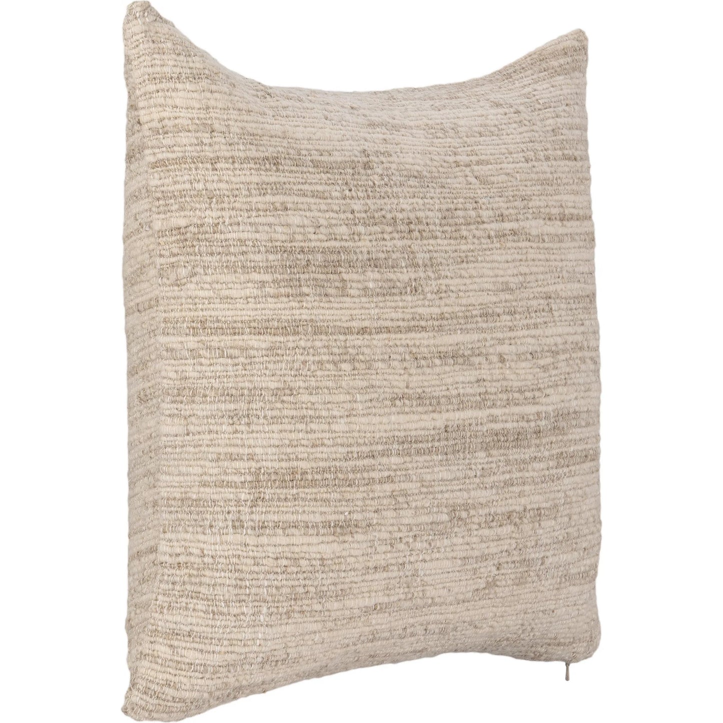 003 SI-2533420 | Additional Silo | Wharf Linen Blend Throw Pillow by Villa by Classic Home in beige. Made from 70% linen, 30% wool in a unique style.