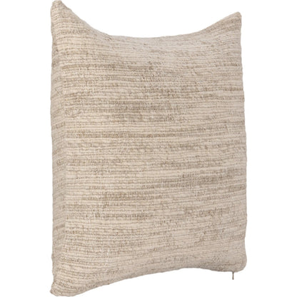 Wharf Linen Blend Throw Pillow by Villa by Classic Home in beige. Made from 70% linen, 30% wool in a unique style.