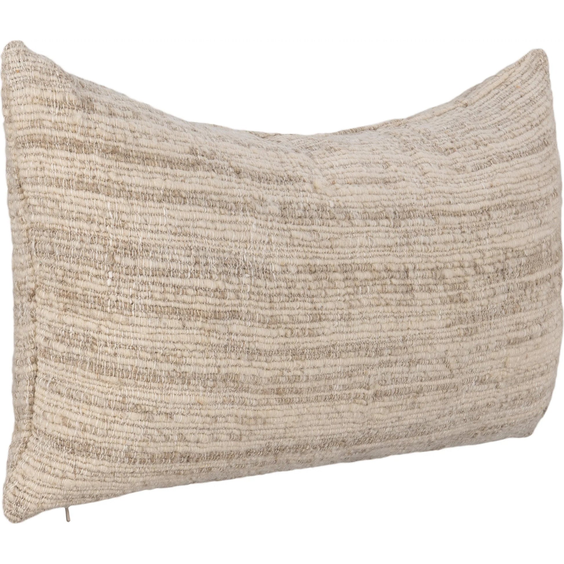 Wharf Linen Blend Throw Pillow by Villa by Classic Home in beige. Made from 70% linen, 30% wool in a unique style.