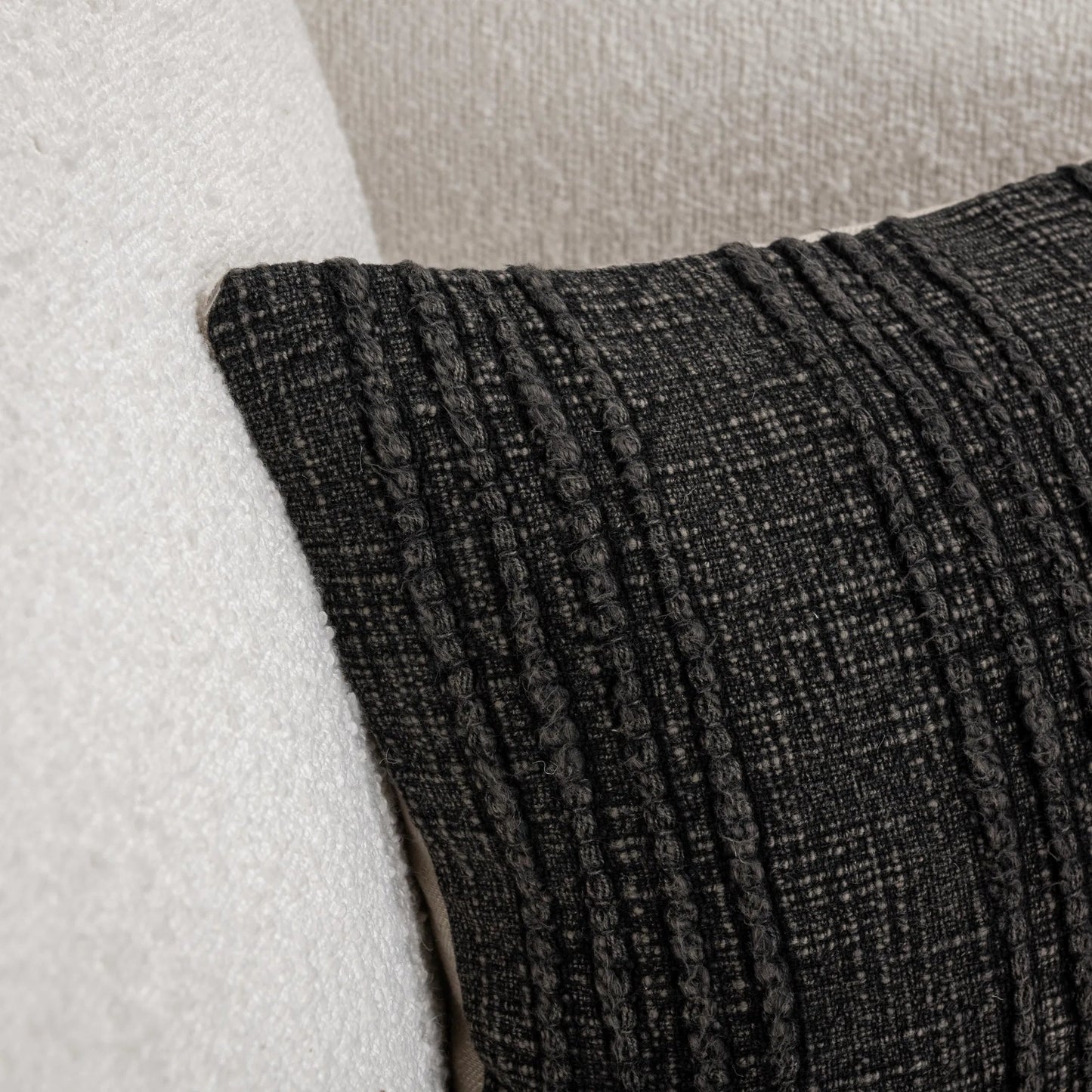 055 SI-2533433 | Closeup | Hannah Cotton Fabric Throw Pillow by Villa by Classic Home. Made from 100% cotton in a unique style.