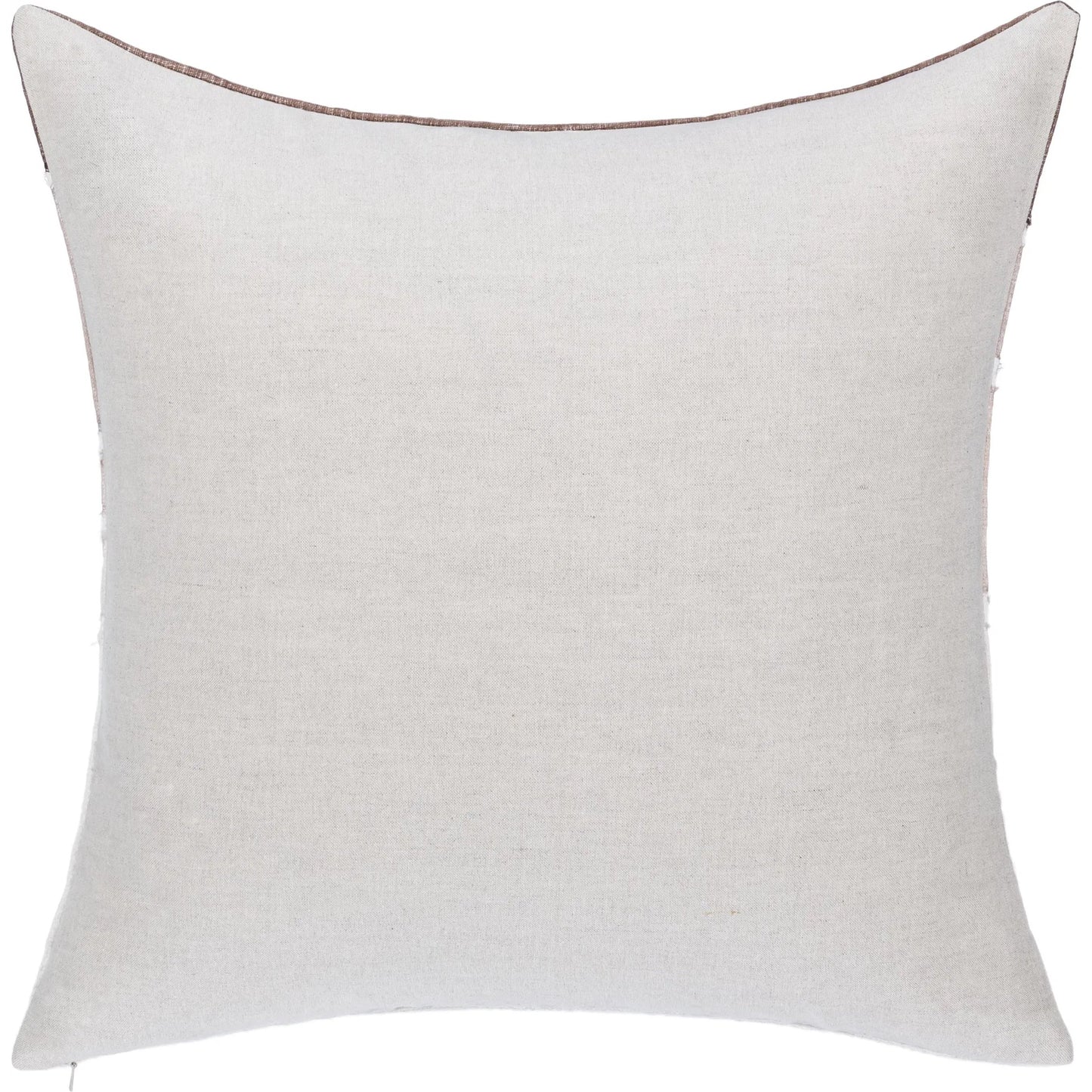 002 SI-2533465 | Additional Silo | Bikram Linen Blend Hand Stitch Throw Pillow by Villa by Classic Home in ivory. Made from 60% linen, 40% cotton, solid back in a unique style.