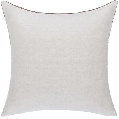 Bikram Linen Blend Hand Stitch Throw Pillow by Villa by Classic Home in ivory. Made from 60% linen, 40% cotton, solid back in a unique style.