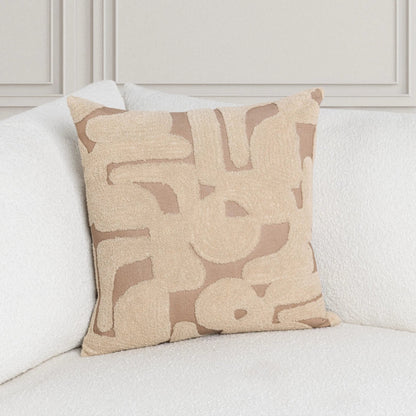 Austen Cotton Throw Pillow by Villa by Classic Home in caramel. Made from 100% cotton in a unique style.
