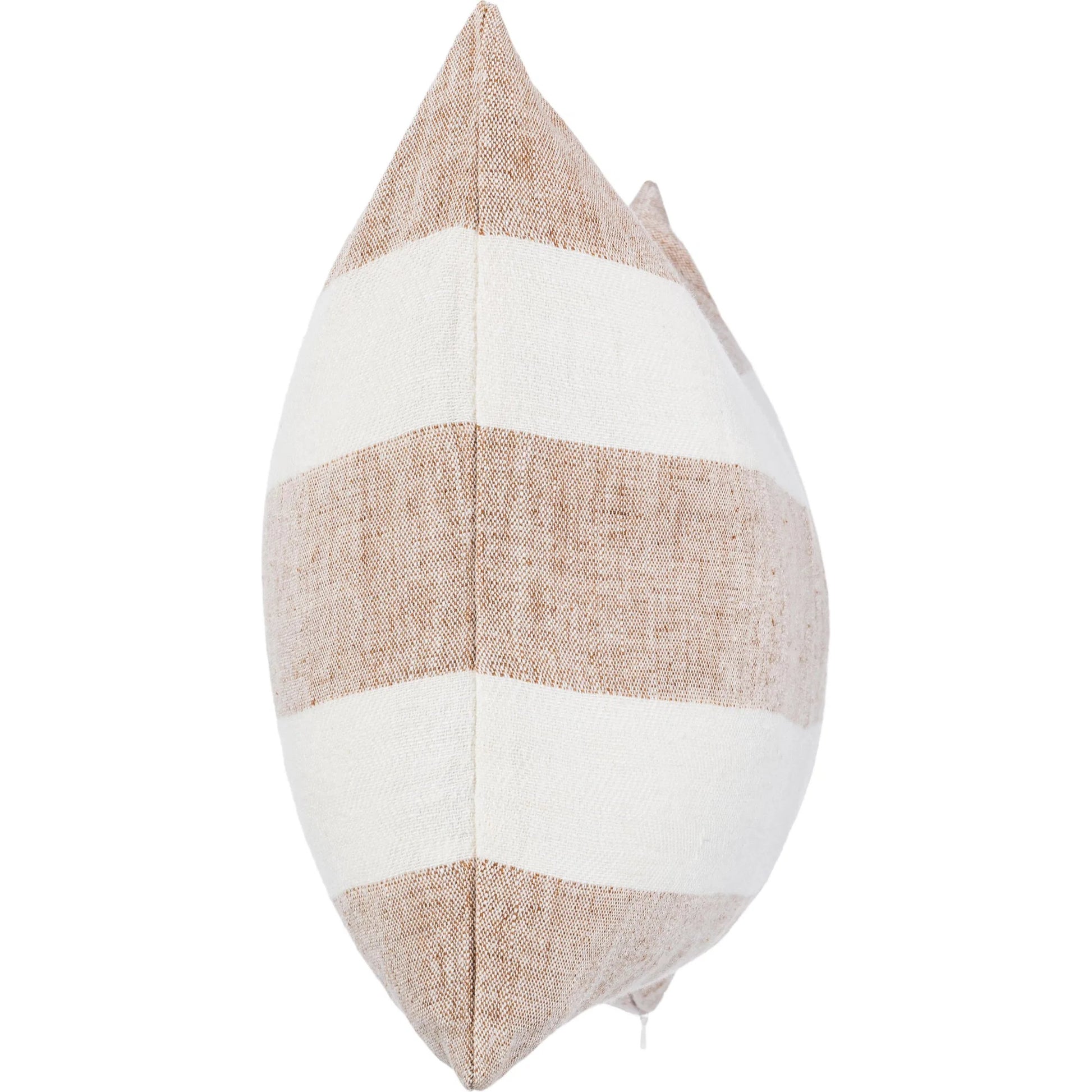 Eleanor Belgian Flax Linen Throw Pillow by Villa by Classic Home in ivory. Made from 100% belgian flax linen in a unique style.