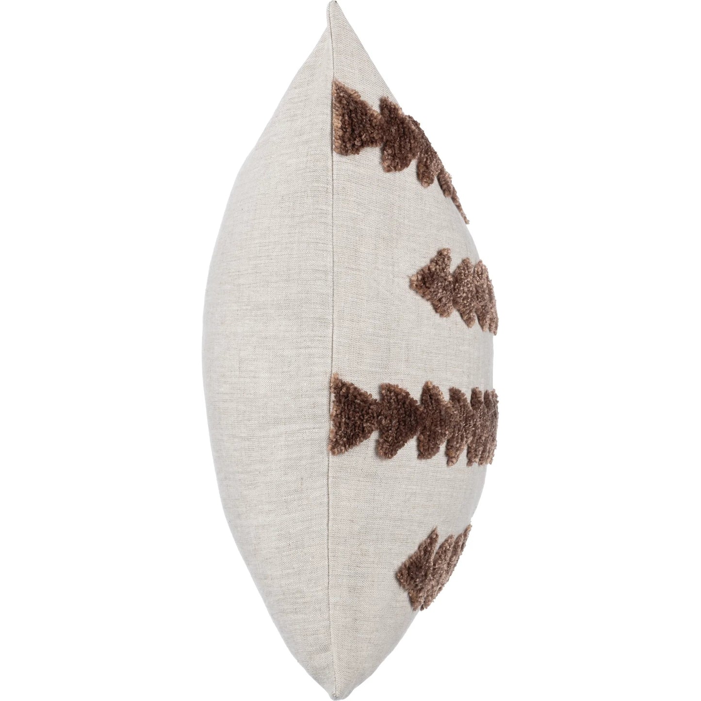 003 SI-2533467 | Additional Silo | Essay Linen Blend Throw Pillow by Villa by Classic Home in brown. Made from 100% linen, solid back in a unique style.