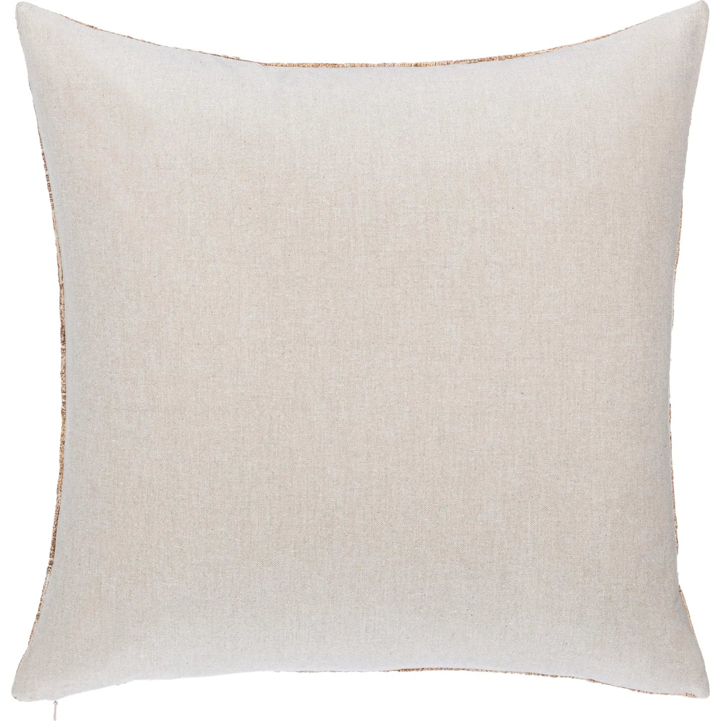 002 SI-2537959 | Additional Silo | Rev Cotton Blend Throw Pillow by Villa by Classic Home in caramel. Made from 50% cotton, 35% polyester, 15% linen, solid back in a unique style.