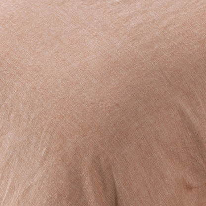 Jayson Clay Linen Cashmere Duvet by Villa by Classic Home in clay. Made from 70% linen, 25% cotton, 5% cashmere in a unique style.