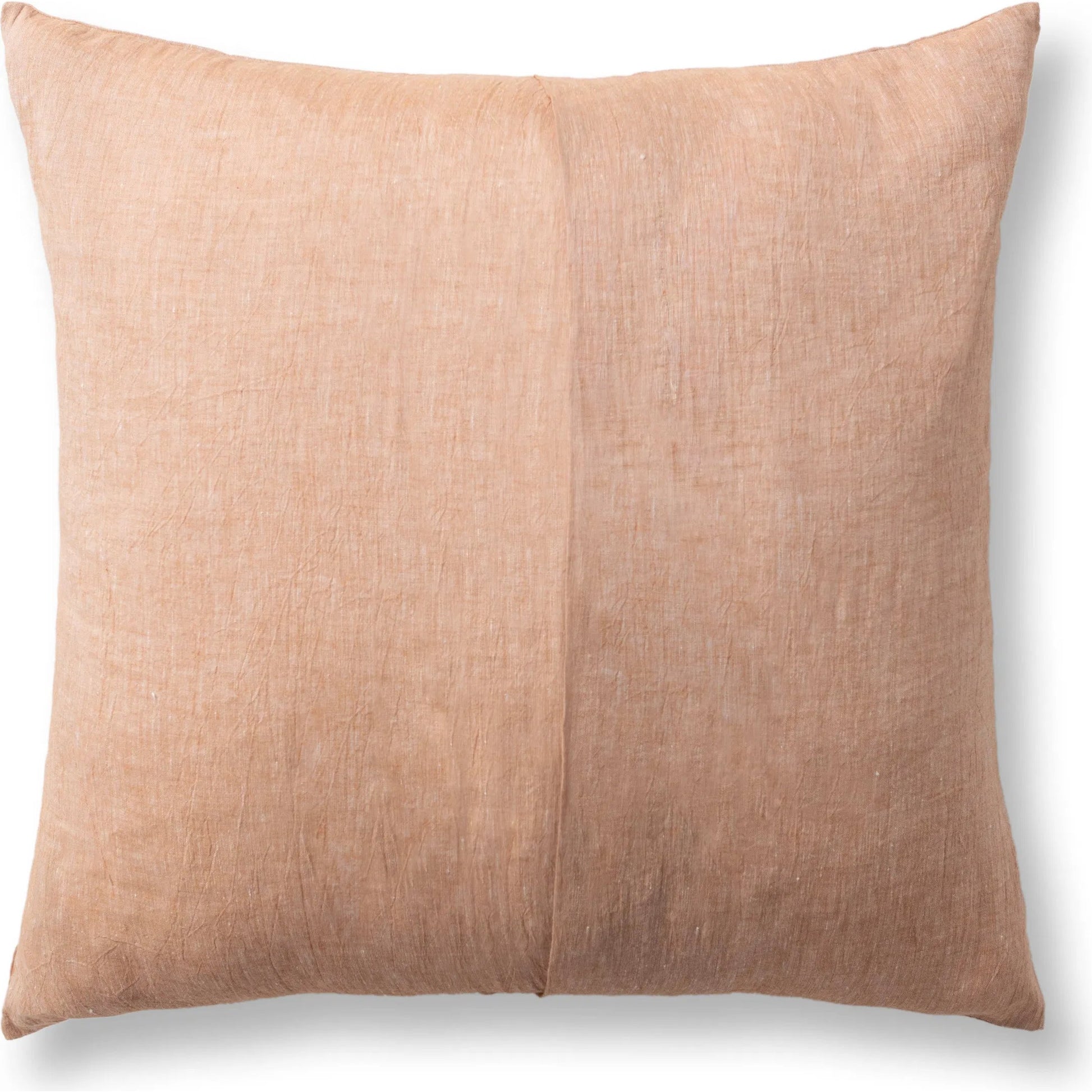 Jayson Clay Linen Cashmere Throw Pillow by Villa by Classic Home in clay. Made from 70% linen, 25% cotton, 5% cashmere in a unique style.