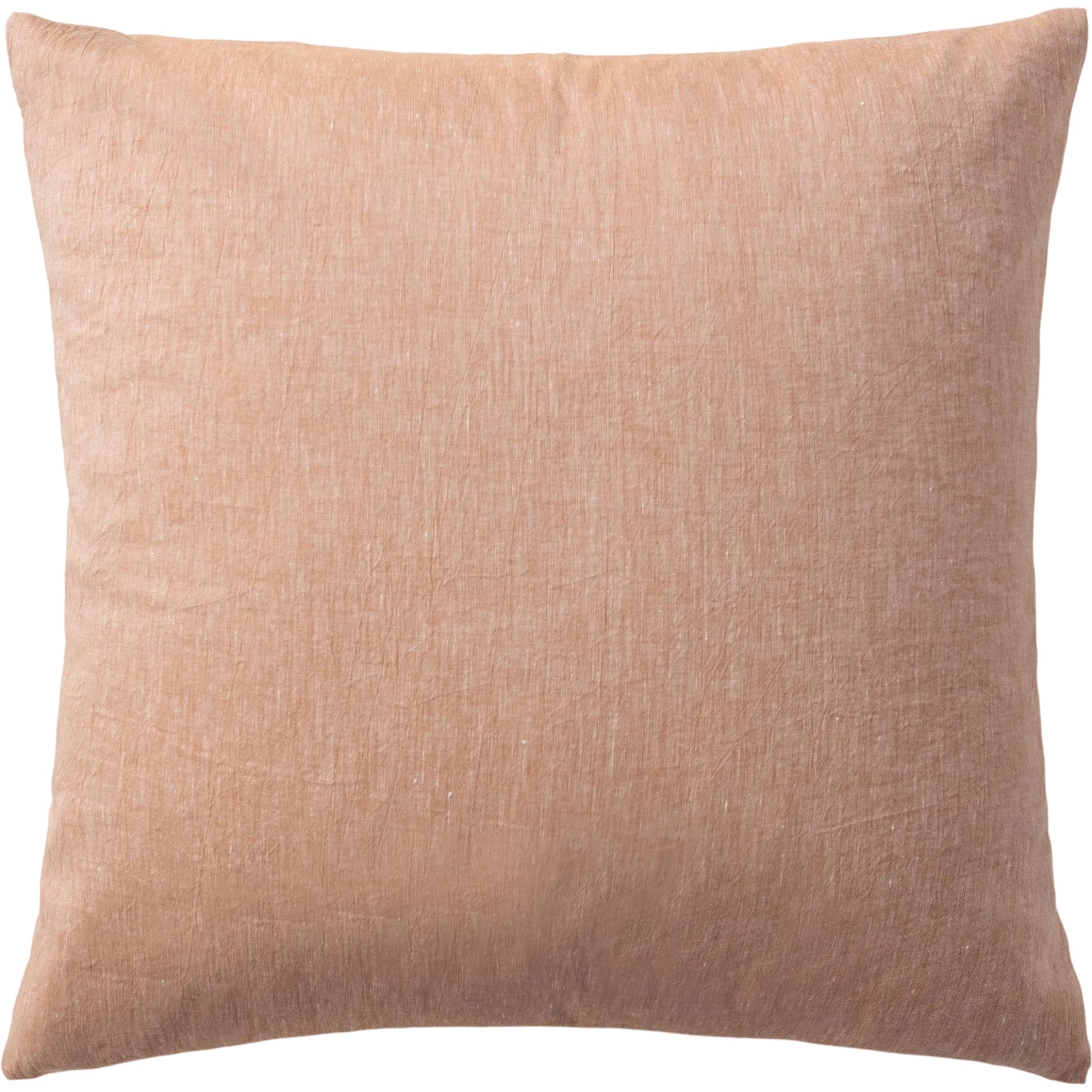 Jayson Clay Linen Cashmere Throw Pillow by Villa by Classic Home in clay. Made from 70% linen, 25% cotton, 5% cashmere in a unique style.