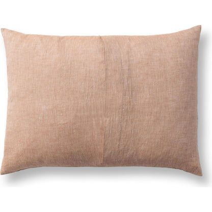 Jayson Clay Linen Cashmere Throw Pillow by Villa by Classic Home in clay. Made from 70% linen, 25% cotton, 5% cashmere in a unique style.