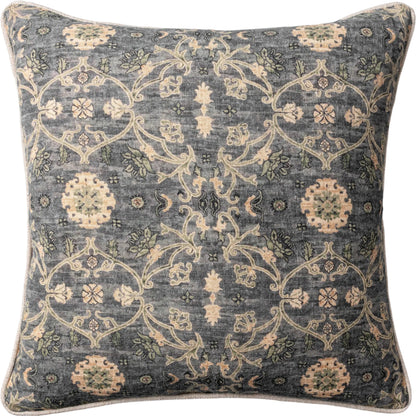 Ira Linen Throw Pillow by Villa by Classic Home in blue sea multi. Made from 100% linen in a unique style.