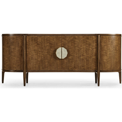 Toulouse Sideboard by Jonathan Charles in walnut. Made from walnut quarter figured veneer in a modern style.