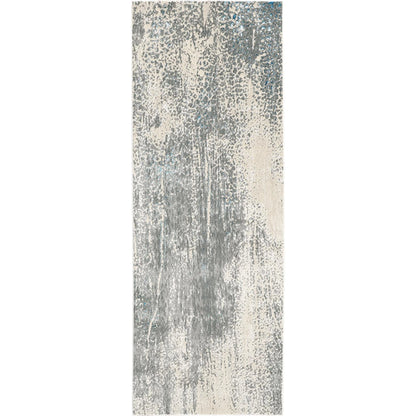 Azure Rug - 3401F by Feizy in gray, blue, ivory. Made from polyester, polypropylene in a unique style.