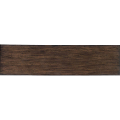 Alpine Credenza by Hooker Furniture in walnut. Made from walnut veneers in a modern style.