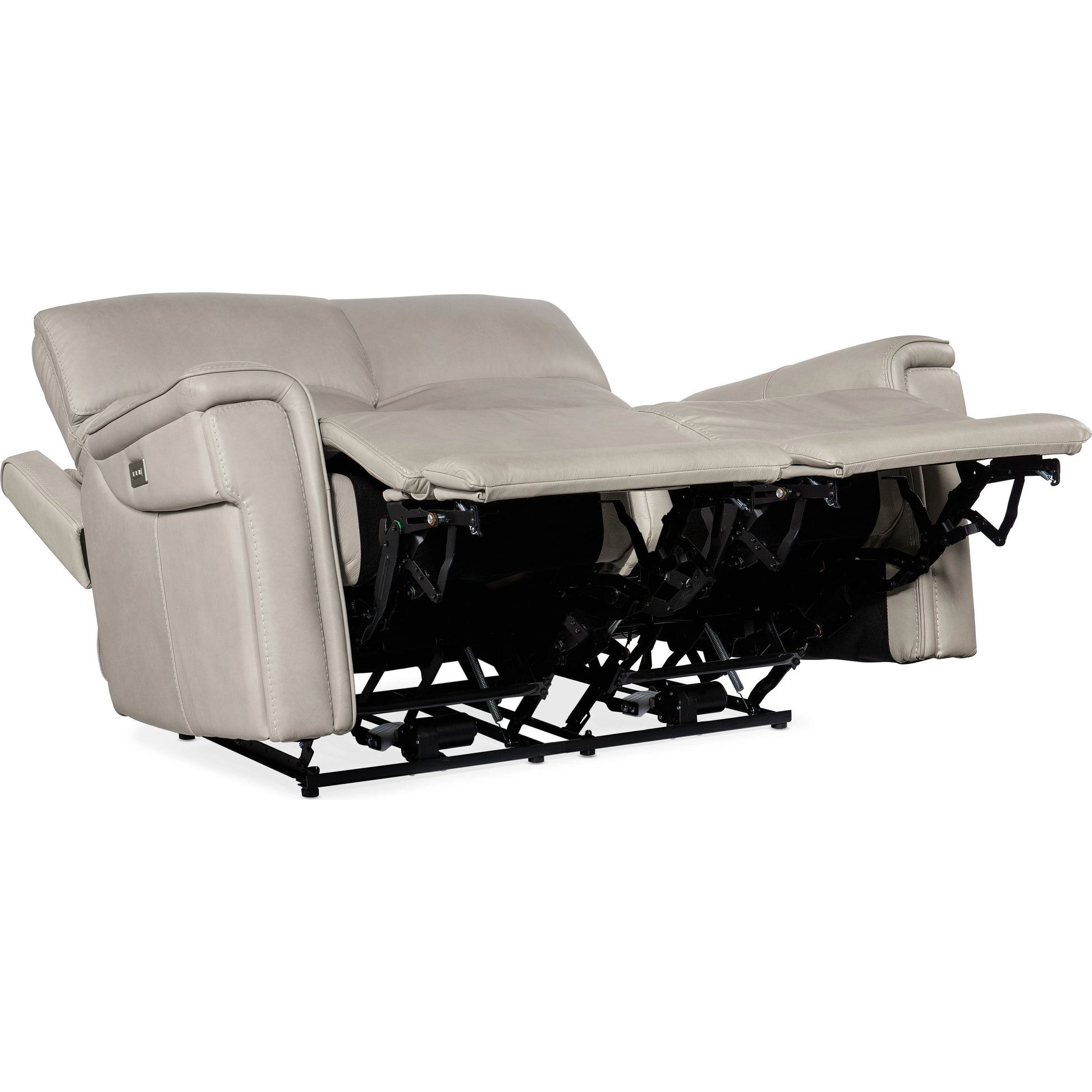 Lyra Zero Gravity Power Loveseat by Hooker Furniture. Made from leather in a traditional style.