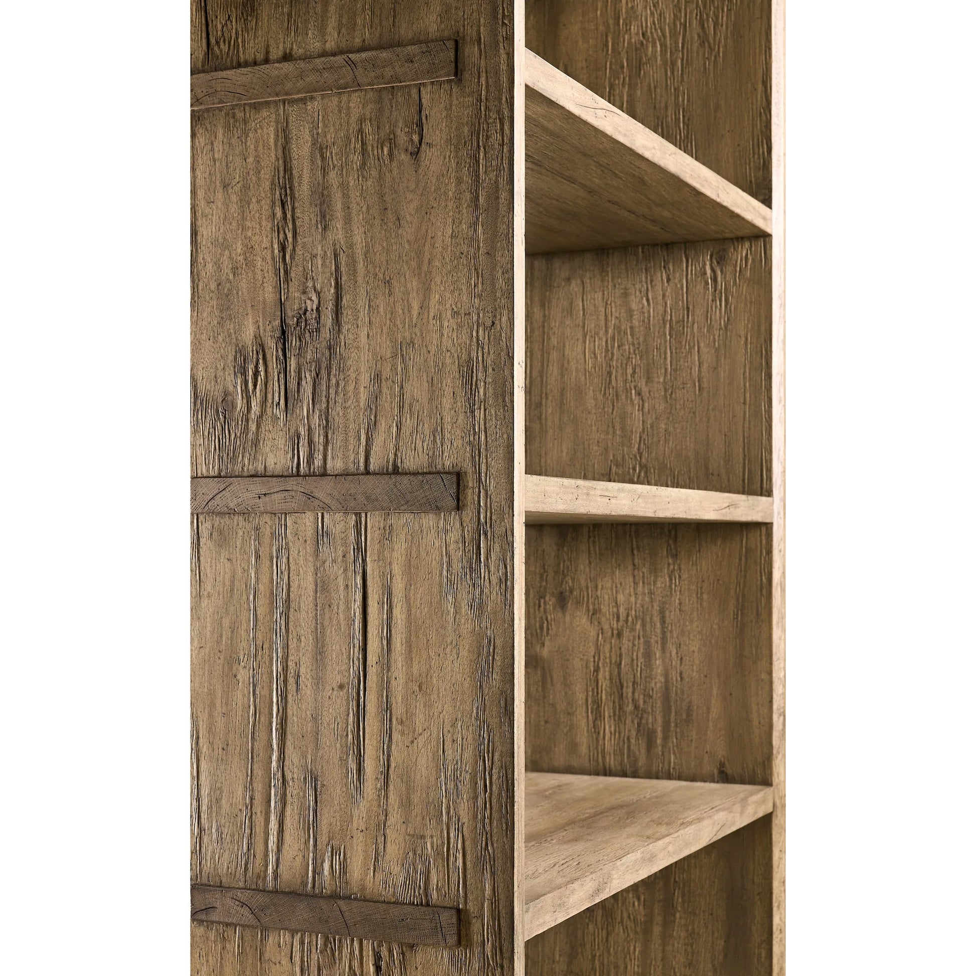 Stone Ridge Etagere by Jonathan Charles in tully light acacia. Made from acacia veneer in a transitional style.