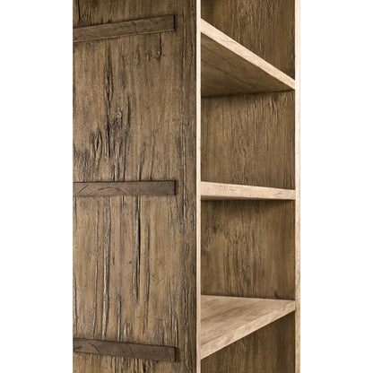 Stone Ridge Etagere by Jonathan Charles in tully light acacia. Made from acacia veneer in a transitional style.