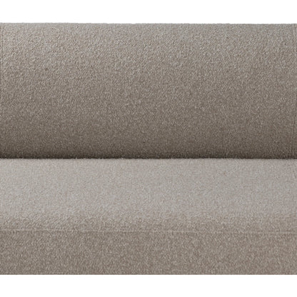 Augustine Sofa by World Interiors in gray. Made from birch wood metal bouclet fabric, polyester, acrylic blend in a transitional style.