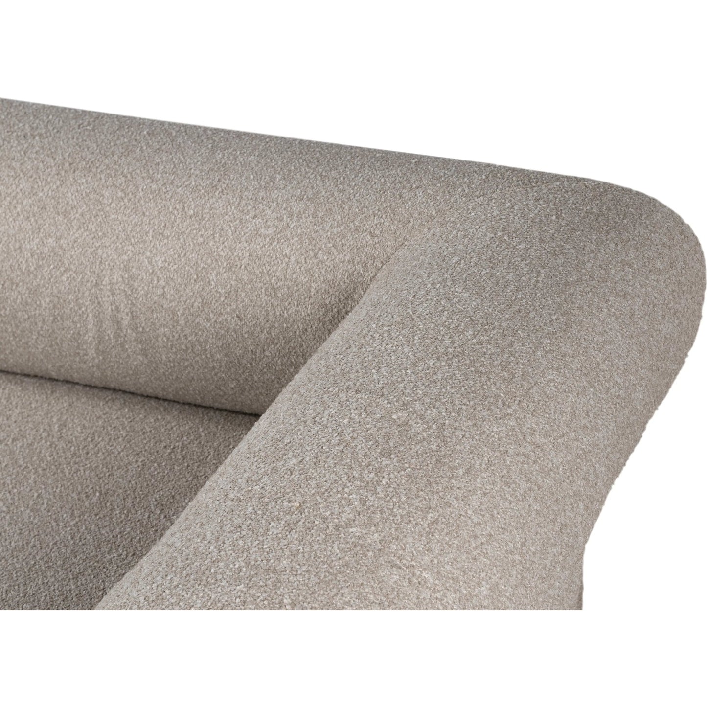 010 SI-2445182 | Closeup | Augustine Sofa by World Interiors in gray. Made from birch wood metal bouclet fabric, polyester, acrylic blend in a transitional style.