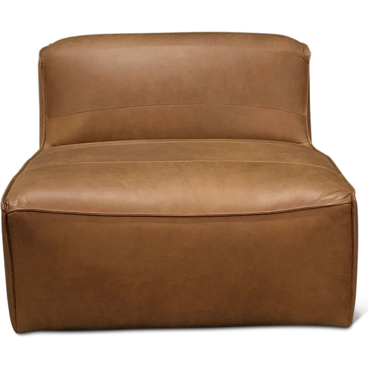 Plano Armless Chair by World Interiors in brown and charme mocha. Made from unique in a unique style.