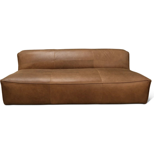 Plano Armless Sofa by World Interiors in brown and charme mocha. Made from unique in a unique style.