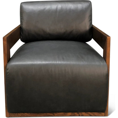 Harlow Accent Chair by World Interiors in black, brown and charme black. Made from unique in a traditional style.