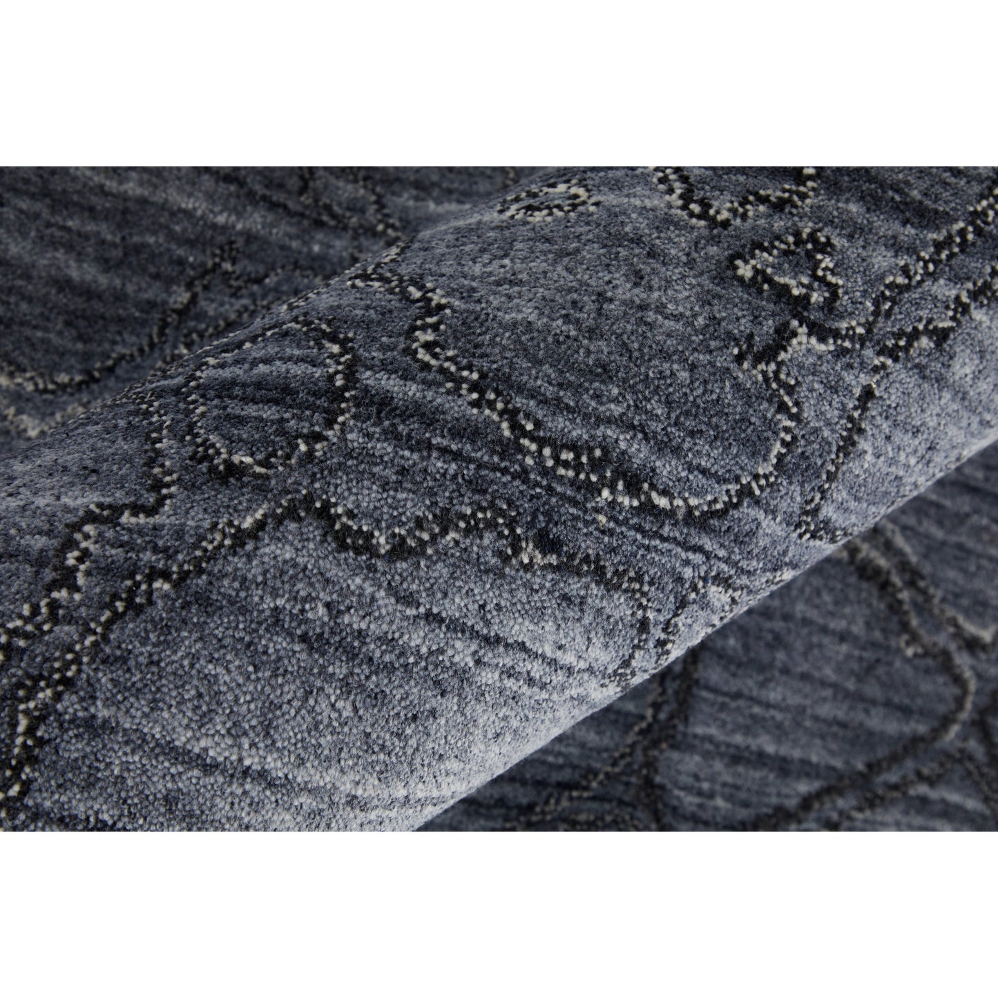005 SI-2007380,SI-2007381,SI-2007382,SI-2007383,SI-2007384,SI-2007385 | Closeup | Whitton Rug - 8892F by Feizy in gray, blue. Made from viscose, wool in a unique style.