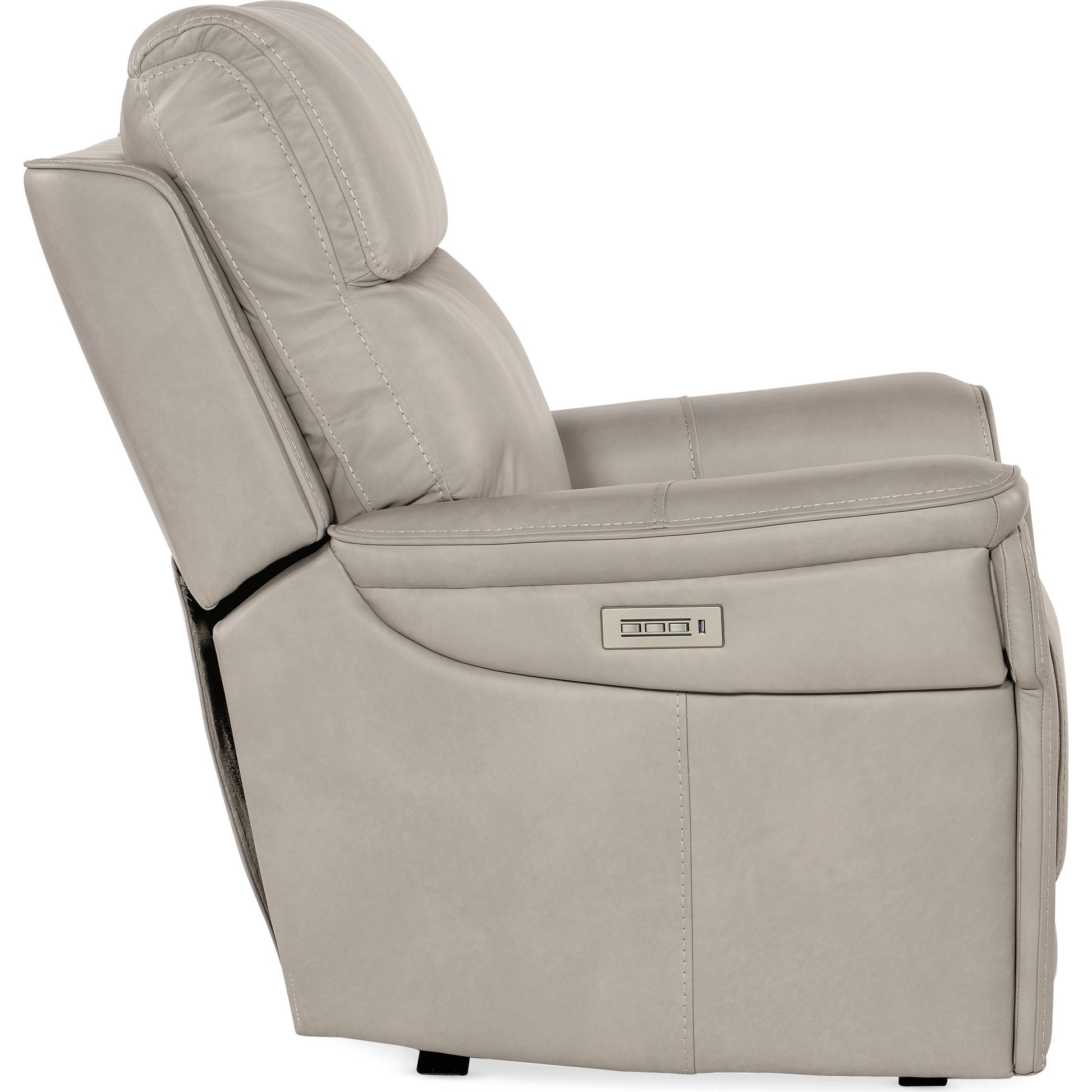 Lyra Zero Gravity Power Recliner by Hooker Furniture. Made from leather in a traditional style.