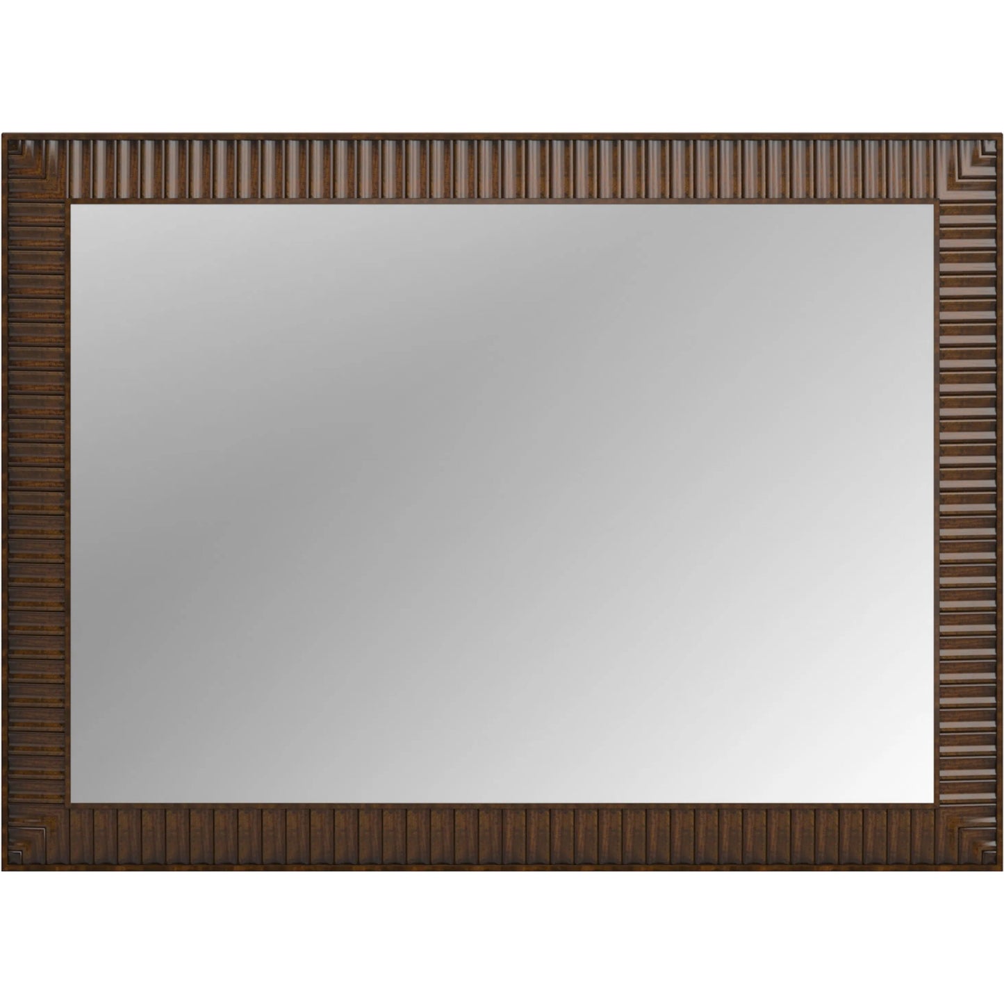 002 SI-2447927 | Additional Silo | Eave Landscape Mirror by A.R.T. Furniture in hazelnut. Made from poplar, parawood solids, walnut veneer in a traditional style.
