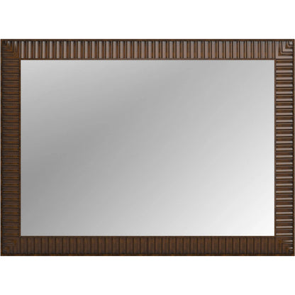 Eave Landscape Mirror by A.R.T. Furniture in hazelnut. Made from poplar, parawood solids, walnut veneer in a traditional style.